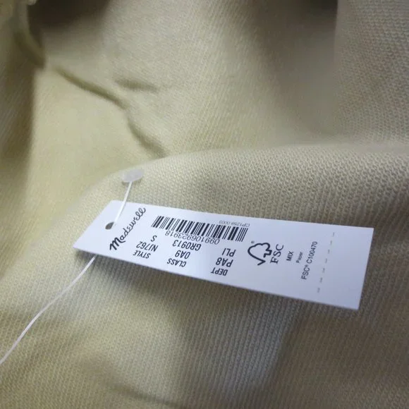 MADEWELL LADIES OVERSIZED JACKET - MUSTARD - SMALL - NEW WITH TAGS - Picture 3 of 4